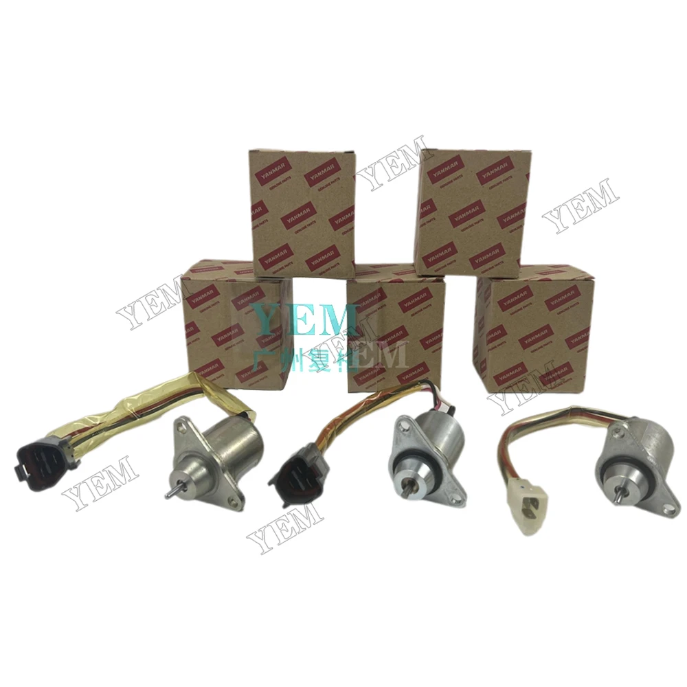 4TNV88C 3TNV80F 3TN66 Solenoid Valve Engine Parts for Yanmar Shutdown Solenoid Harvester Excavator Tractor China Supplier