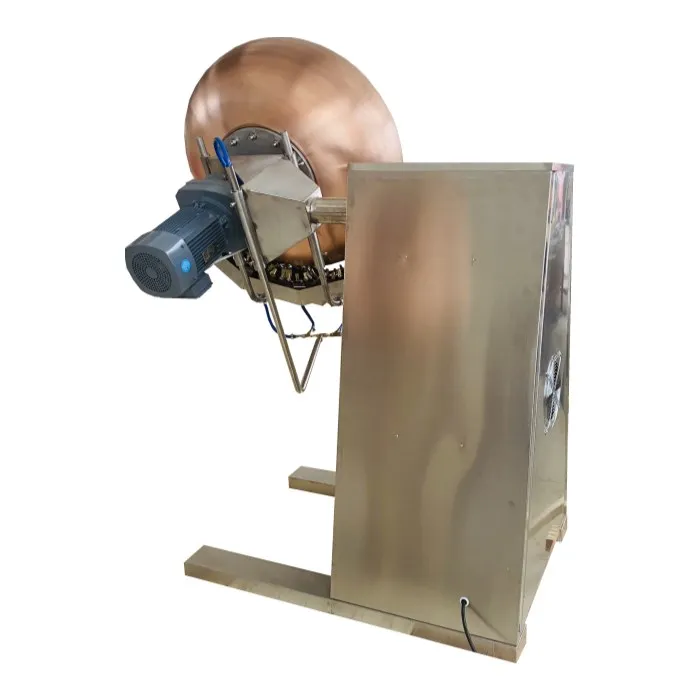 Automatic Discharge  Nuts Caramelizing Caramel Peanut Almond Caramelized Nuts Coating Making Machine