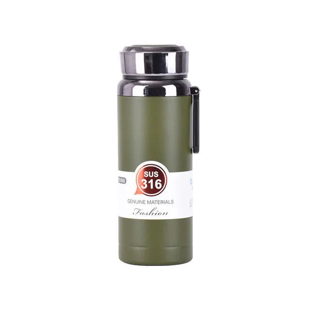 800ml New handle sling vacuum stainless steel thermos cup outdoor sports large capacity teapot car sports kettle