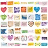 Retro English made of shredded paper 50 PCS