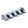 4 ganci + 5 supporti per mocio bianchi