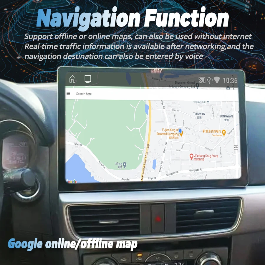 13.3インチ Android 13 Carplay対応 Mazda CX5 CX-5用 マルチメディア