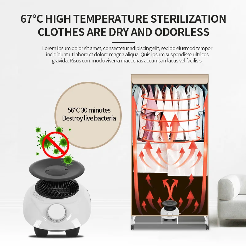 Portable Electric Clothes Dryer Machine with Waterproof Cloth