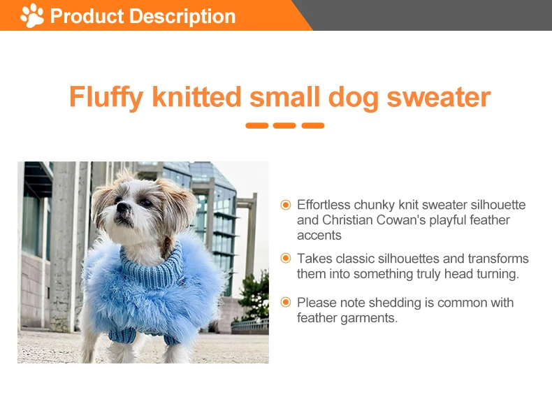 Designer Dog Clothes Knit Sweaters