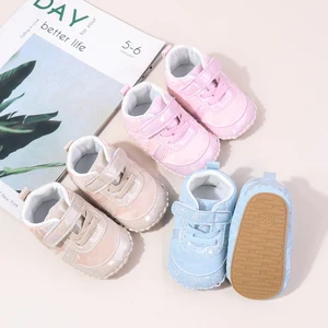High Quality Baby Sneakers Soft PU Anti-Slip Sole Light Breathable Rubber Flat Walking Style Spring Autumn Newborn Toddler Boys