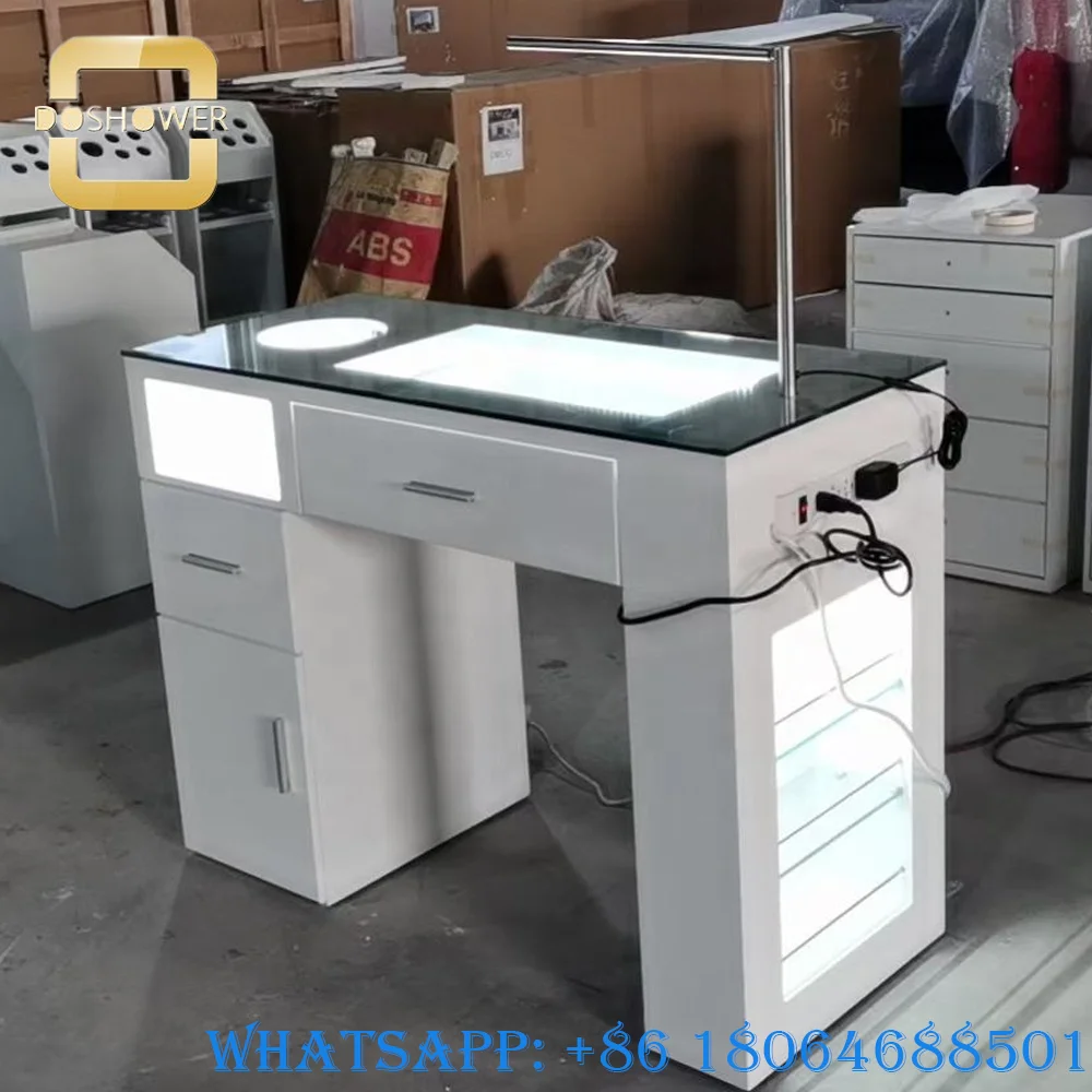 Professional Manicure Table Of Nail Manicure Table With Illuminated