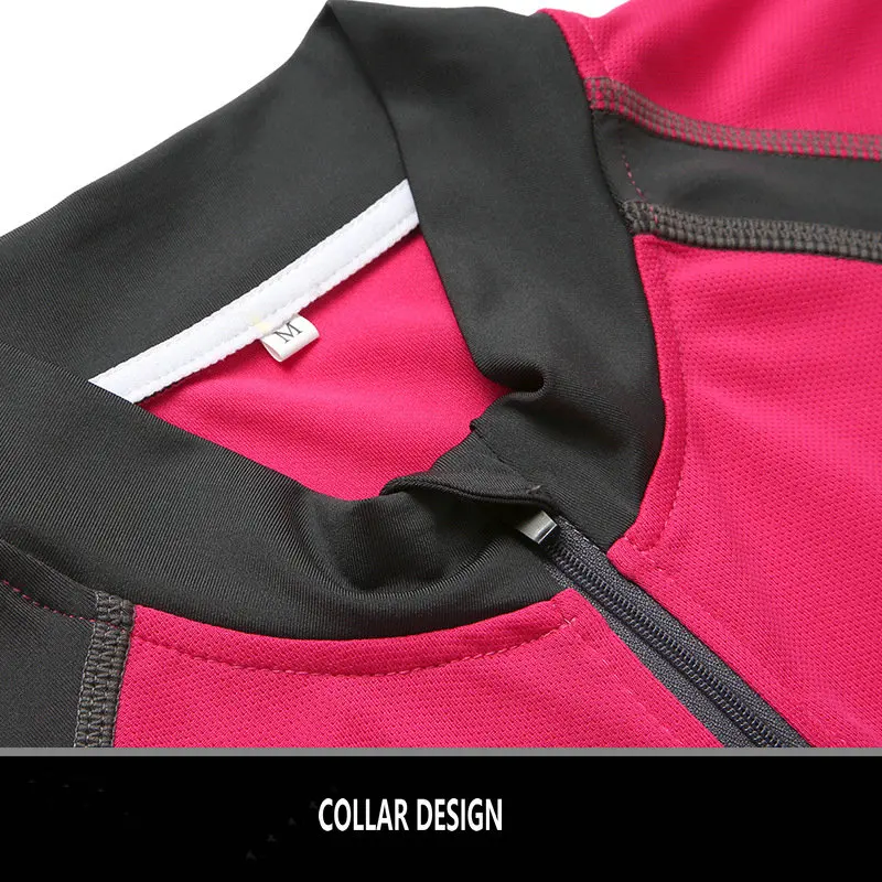 Factory Moisture Wicking Quick Dry Women Short Sleeves Cycling Jersey Bike Jersey Logo Customize Girls Cycling Shirt Bike Shirt