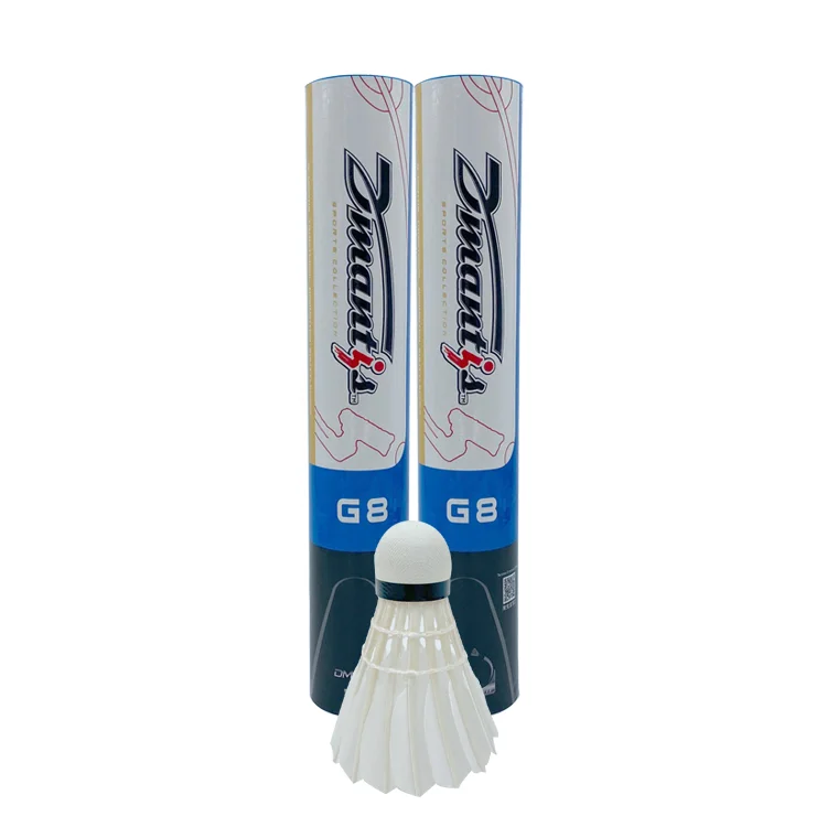 High Cost-effective Natural Feather Dmantis G8 Practicing Badminton Shuttlecock