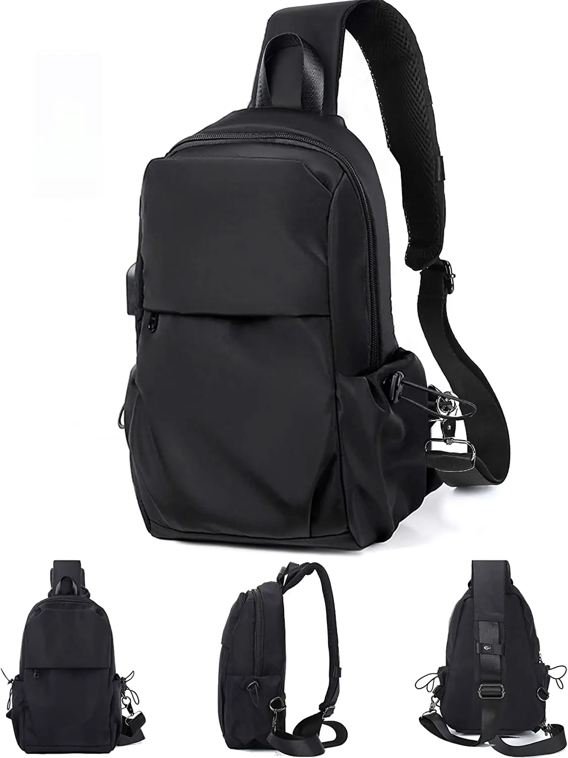Anti-theft Designer Korean Sport Custom Nylon Sling Chest Shoulder Bag ...