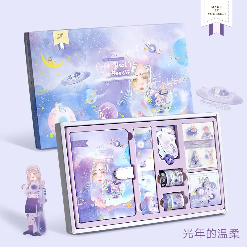 DIY Journalling Set Journal Gift Set Notebook Journal Book Set with 147 Pieces Items