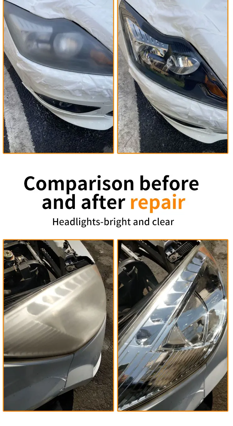 Veteran New Car Headlights Refurbishment Repair Liquid Scratch Lamp Shade Aging Crack Yellow
