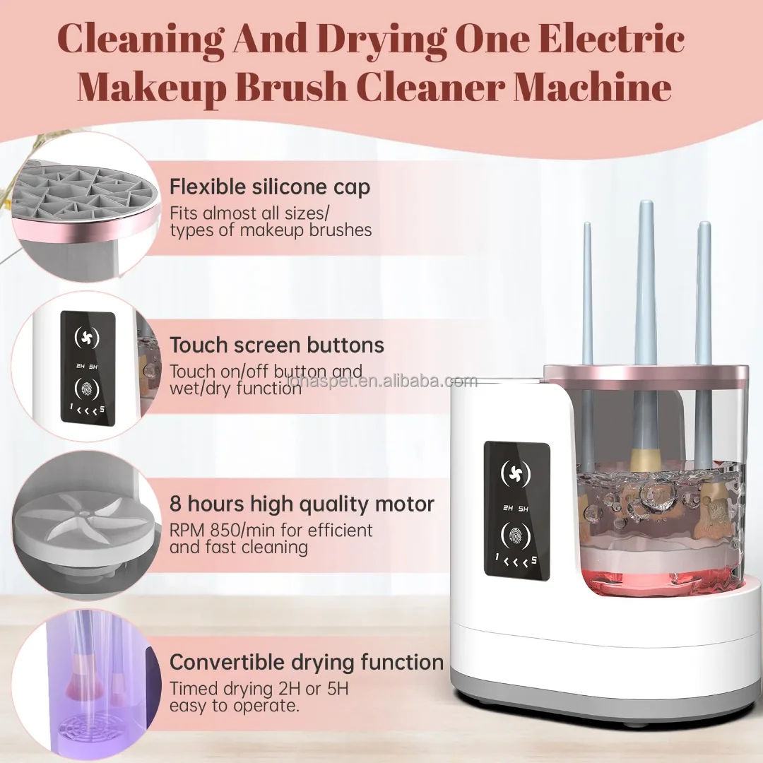 New Design Automatic Makeup Brush Cleaner Tool Dryer Washer & Holder-Comestic Product