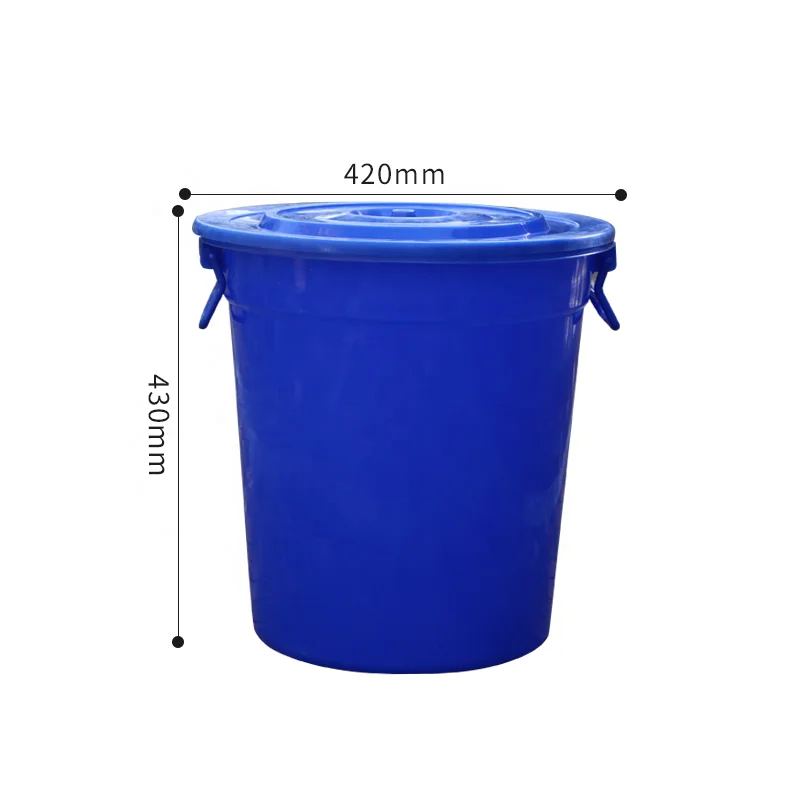 80L Round Harvest Collection Storage Rainwater Food Large Plastic Storage Bucket With Lid for Food Processing
