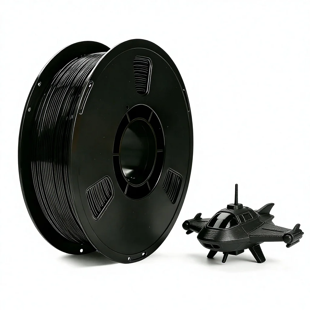 베스트셀러 PLA-CF 3D 프린터 필라멘트 1.75mm/2.85mm/3.5mm, 탄소섬유 혼합 PLA 필라멘트, 1KG, 낮은 수축률, FDM 프린팅용 재료