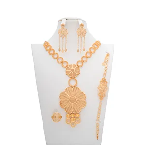 Female Jewelry Set Gold Plated Bridal Party Wedding Jewelry Set Wedding Gift Jewelry Set