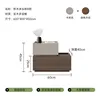 Mattoncini stile B-khaki venatura noce, 50 clienti