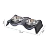 Wave double bowl , Black