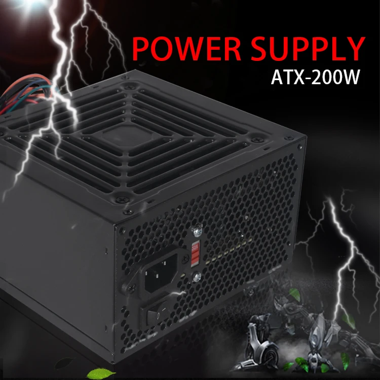 Индивидуальный OEM ATX компьютерный импульсный источник питания 200 Вт блок питания atx