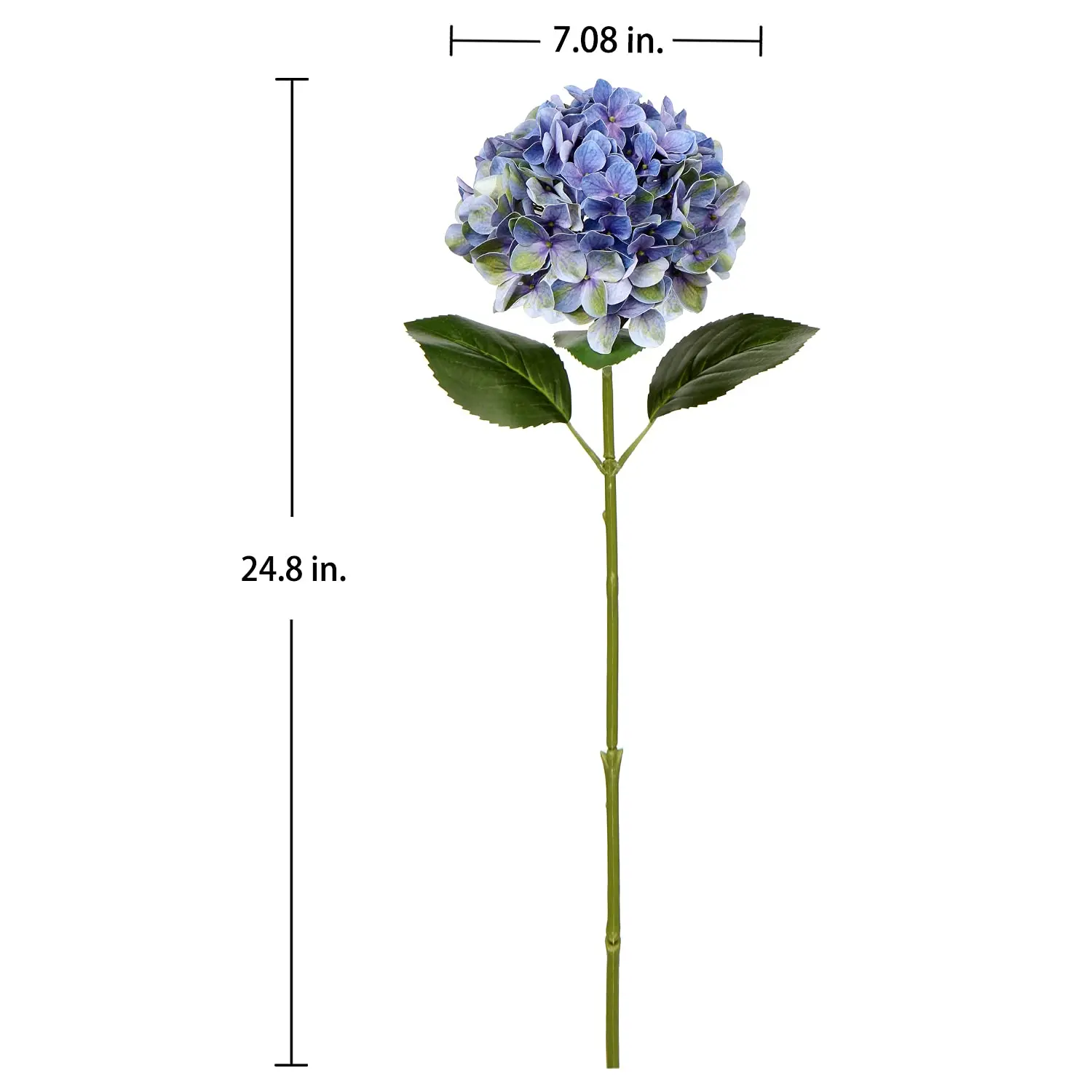 Silk Flower Heads Hydrangea With Stems Artificial Hydrangea Flowers For