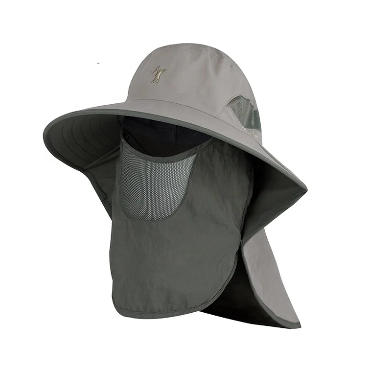 Breathable and Waterproof Army Green Summer Travel Sun Hat