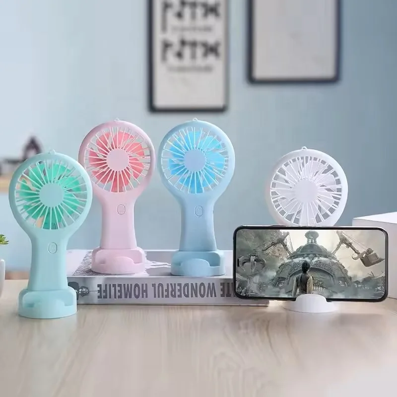 Hand Fan Handheld Usb Plastic Table Fans Type C Portable Rechargeable Sports Mini Fan