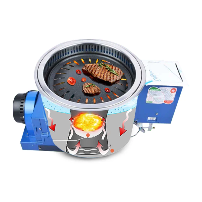 Outdoor BBQ Grill Table, Korean Barbecue Grill Table