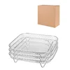 Three-layer stainless steel round and square rack