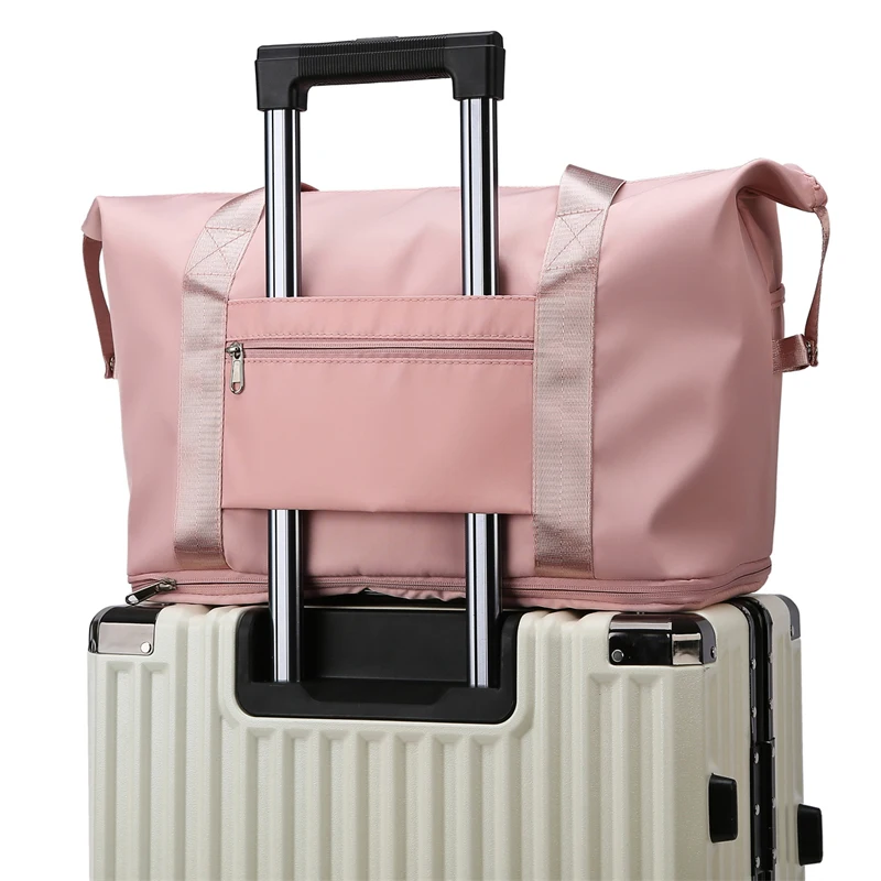Custom Expandable Wet Dry Separation Weekender Overnight Luggage Yoga ...