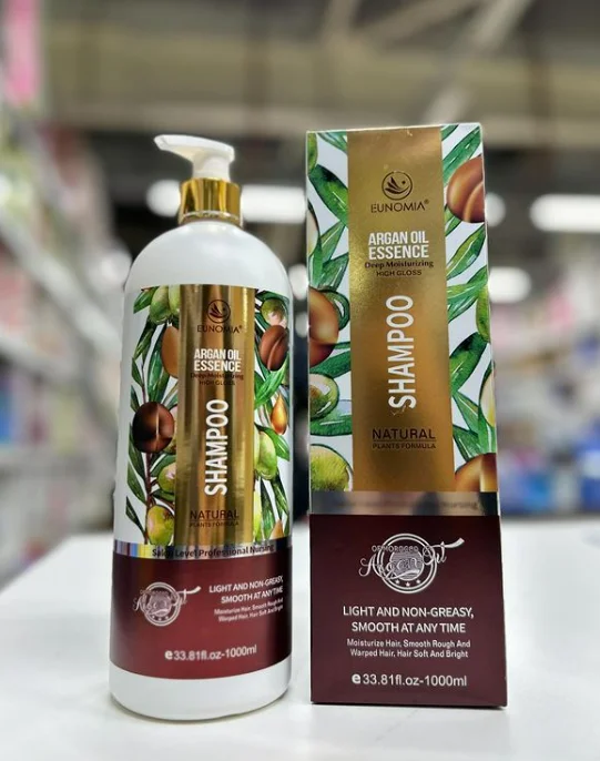 Salon Level Professional Natural Plant Formula Hair Care Set Argan Oil Repairing Cleaning Hair Shampoo and Conditioner