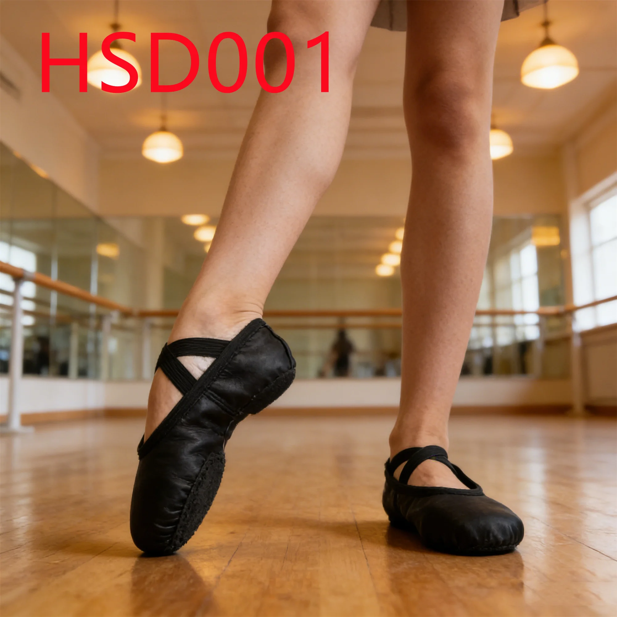 HY,rhythmic Gymnastics Flexible Suede Leather Sole Dance Shoes Stage Debut Multi Colors Baby/adult Size Ballet Shoes HSD001