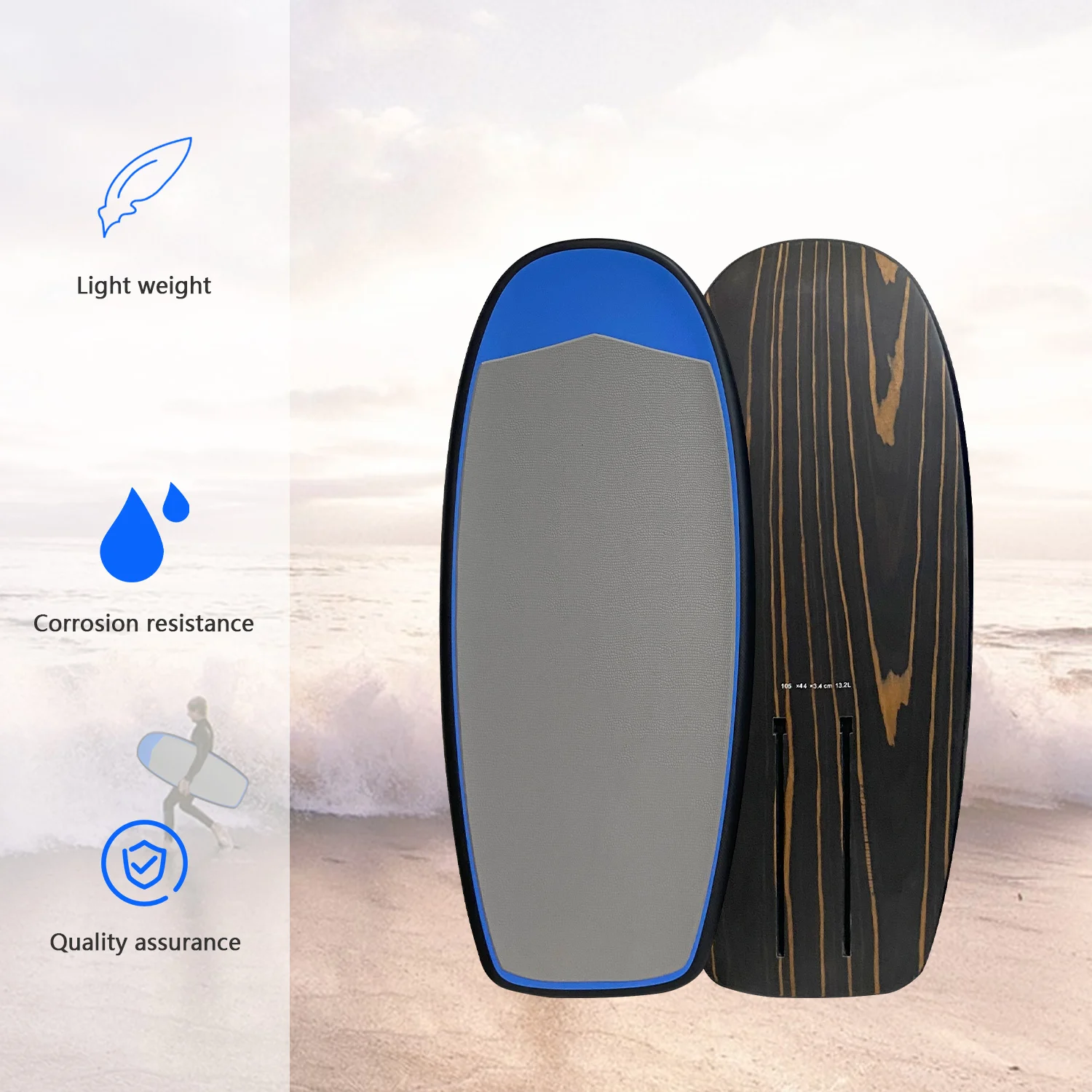 OEM High Quality 105CM Carbon Fiber PVC Wake Foil Hydrofoil