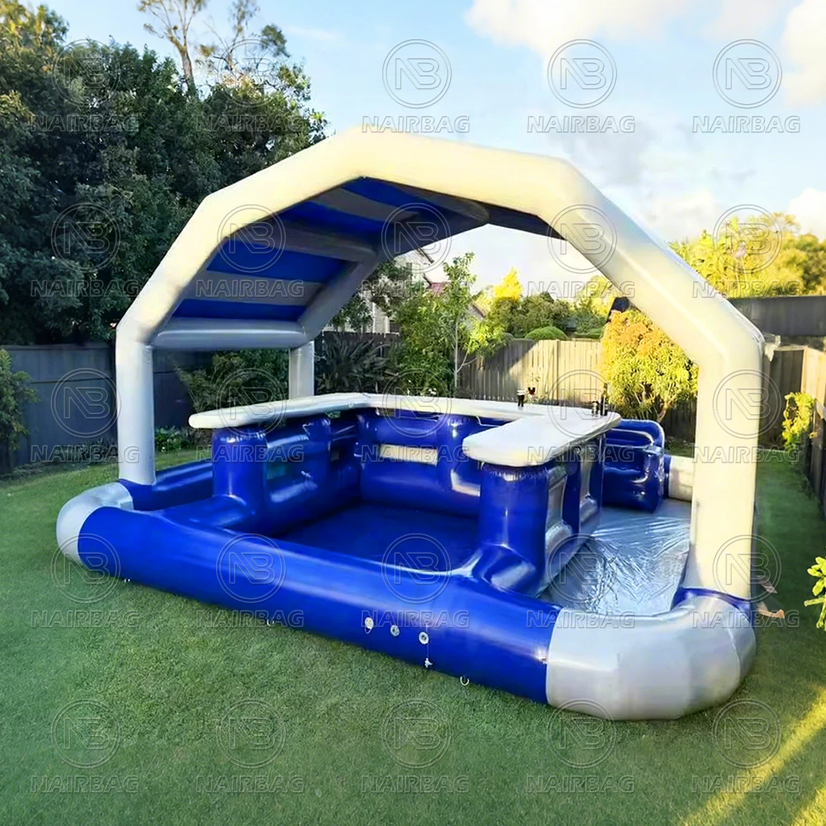 Inflatable Pool Bar Tent - Ultimate Backyard Party Setup