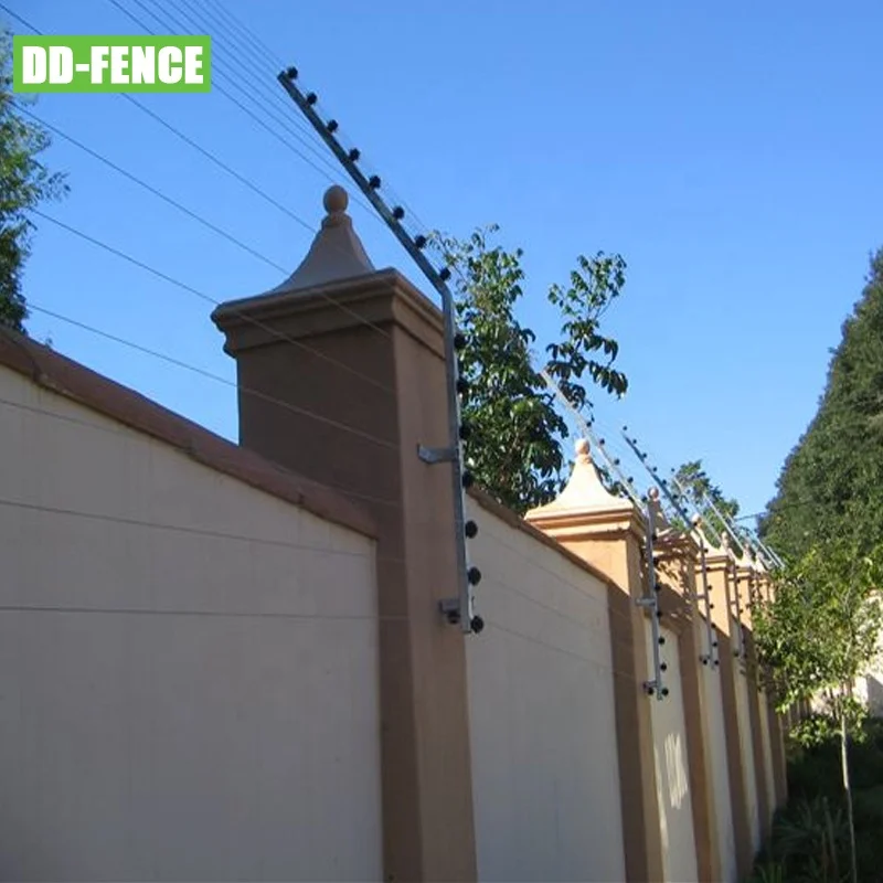 Customized Electric Security Fence Set Electrical Shock Fencing Iron Steel Aluminum Electric Fence