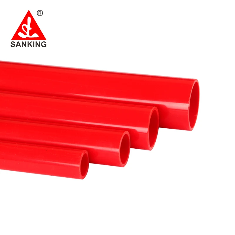 Sanking 2063mm Hot Sales PVC RED Pipe Colored PVC Pipe Factory Outlet