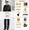 black jacket+pants+Shirt+Cap+9 accessories