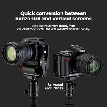 Adjustable Camera Accessories Outdoor Photography Stabilizer 2-in-1 Universal L-bracket for General Camera detail image