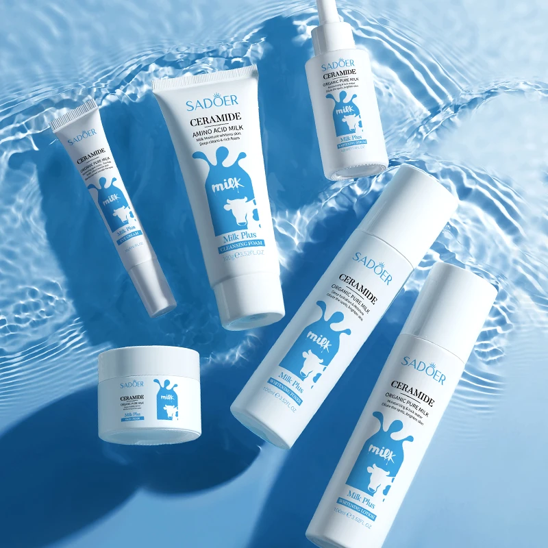 Ceramide Organic Pure Milk Skin Care Set - Moisturizing