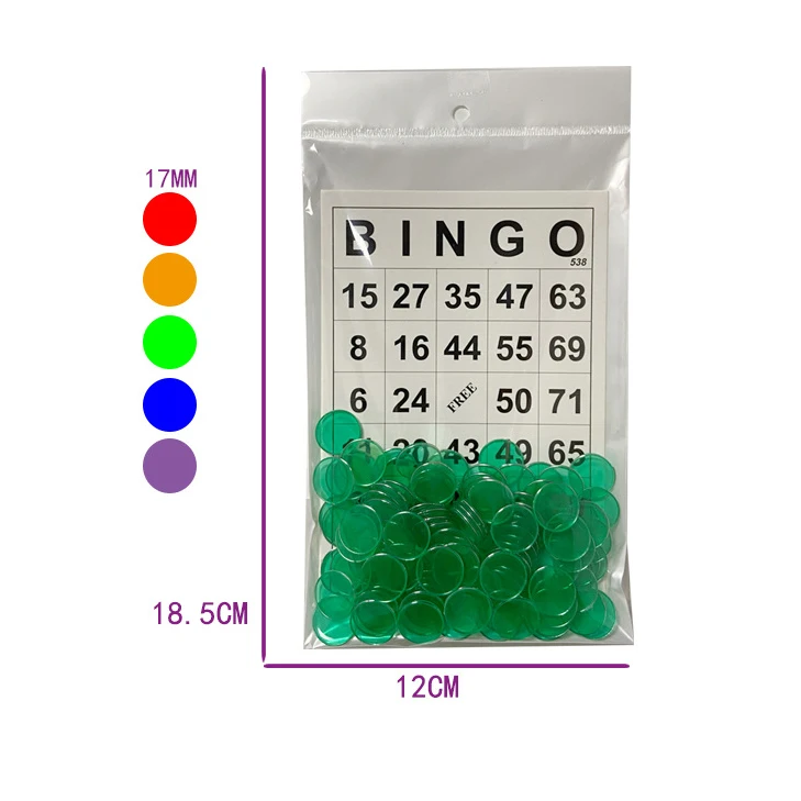Детские развивающие пластиковые предметы диаметром 17 мм от производителя, магнитные карты для бинго и набор микросхем для игр