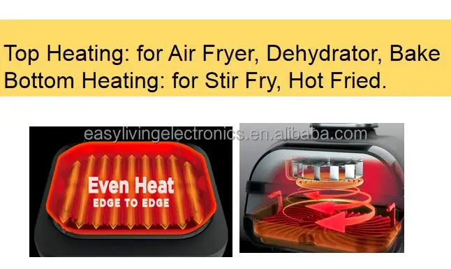 Home Appliances 5L Dual Amazon Fryer  Electric Smart Oil Free Grill Air fryer cooker oven Air grill
