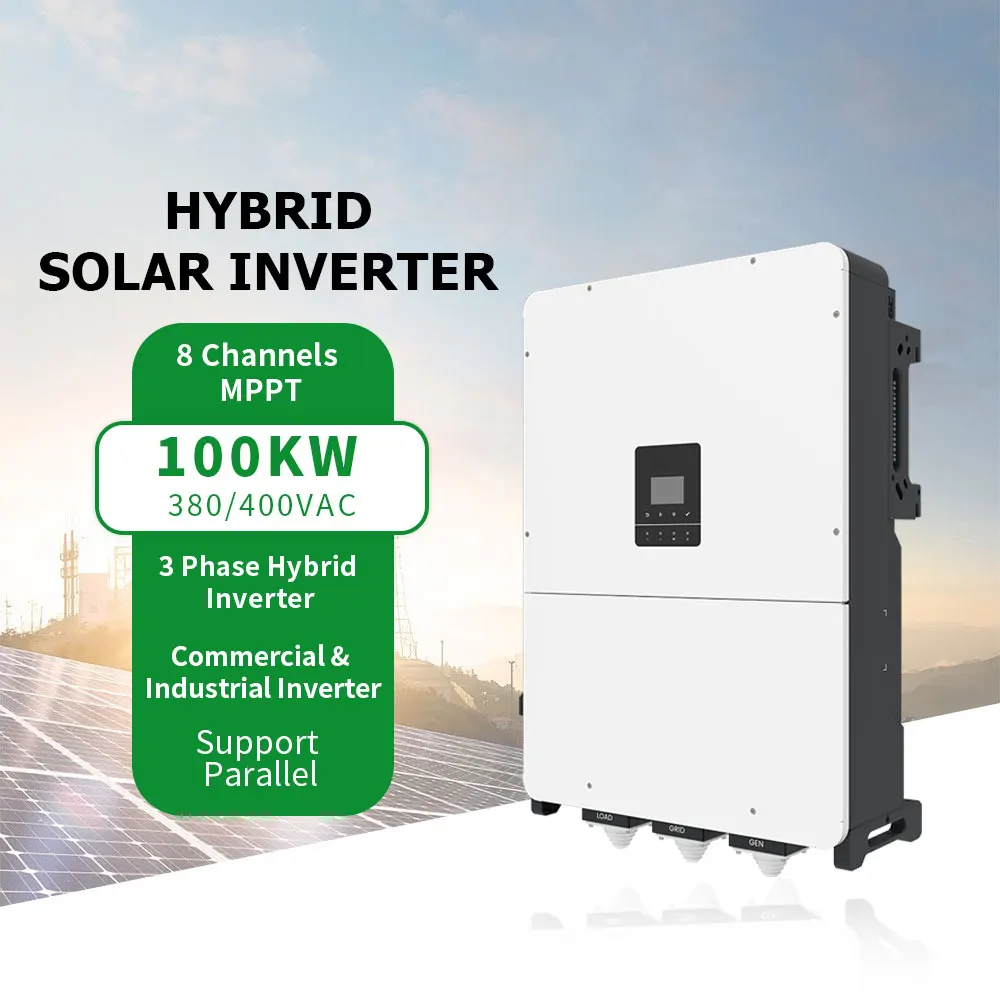 Good Quality 75KW 80KW 100KW Inverter 400Vdc Hybrid on off Grid Indus