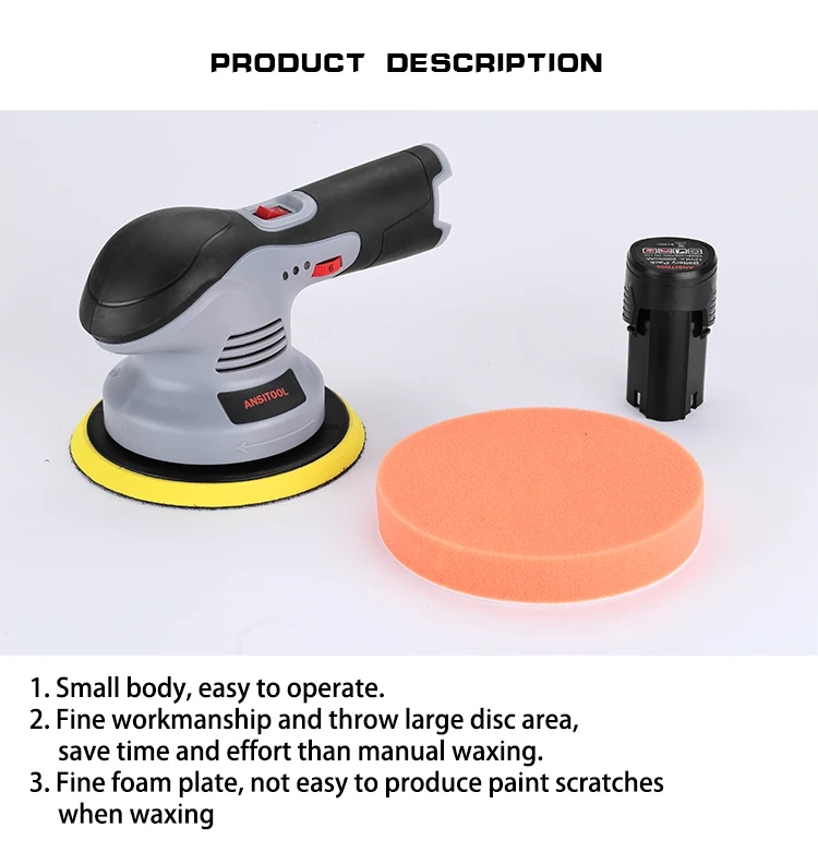 All New Car Polishing Machine Electric Dual Action Car Polisher Lithium