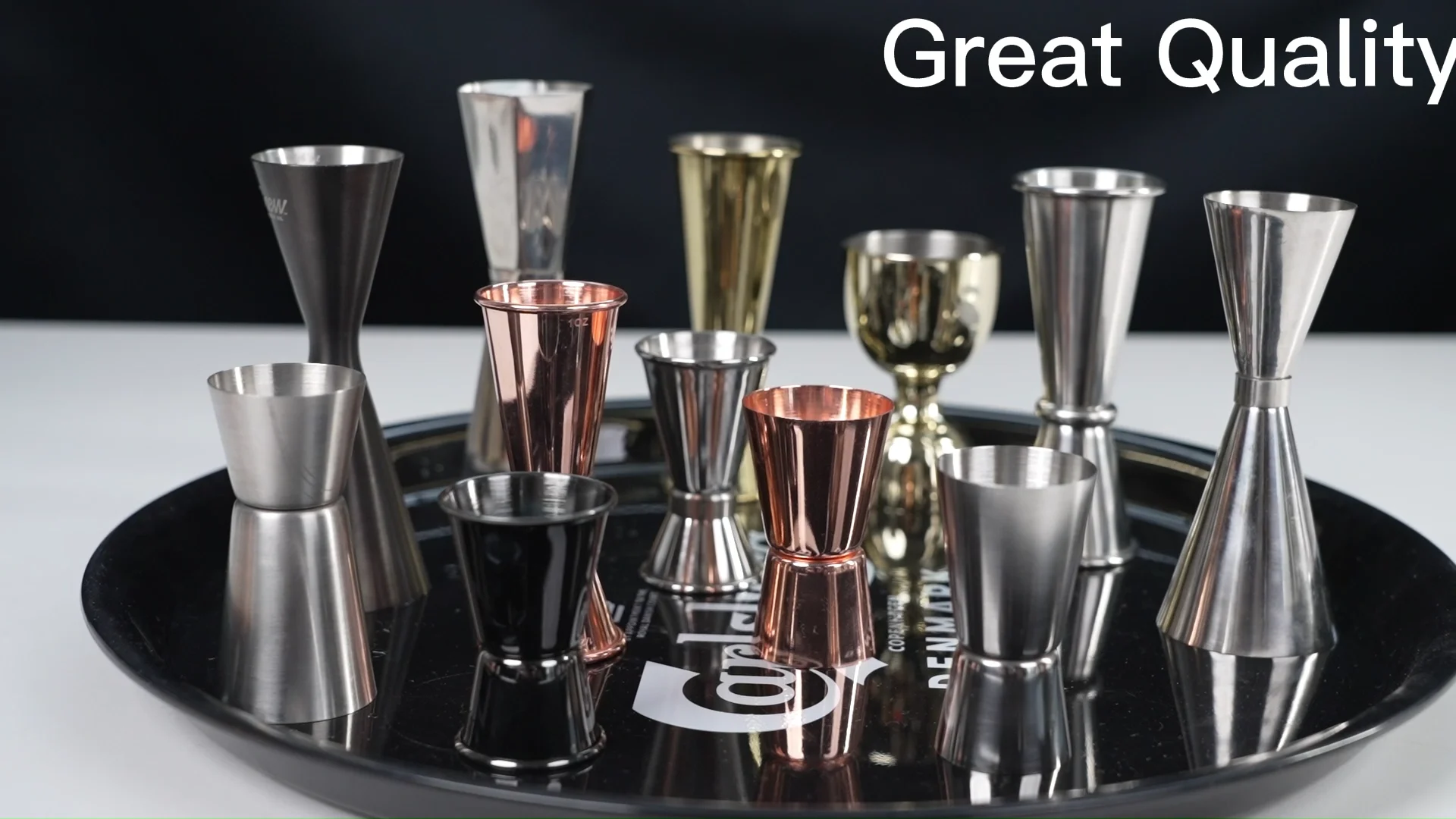Set De 3 Doseurs à Cocktail En Inox - Jigger Double Avec Mesures 15ml à 50ml Pour Bar Et Maison