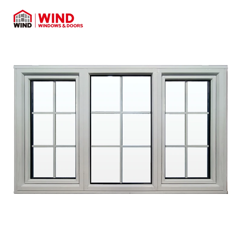 Aluminium Cladding Wood Black Color Tilt And Turn Window With Grill ...