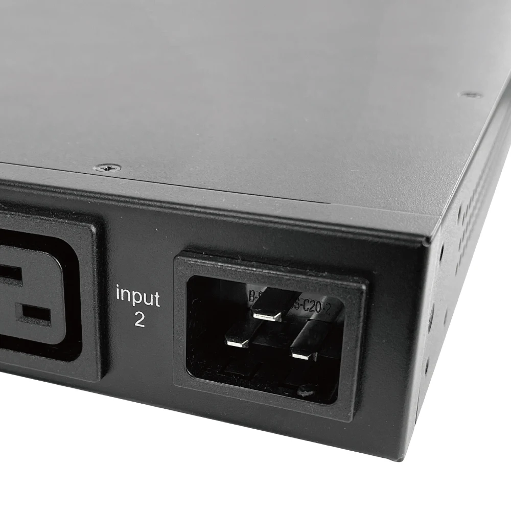 Durable 1U Single-phase Static Transfer Switch IEC60227 220v Alarm Function STS 19 Inch Rack Type Mount Switch for Data Center