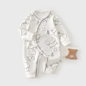 Spring Newborn Long Sleeves Pajamas Infant Boy Casual Printing Clothes Baby Onesie Unisex Summer Rompers