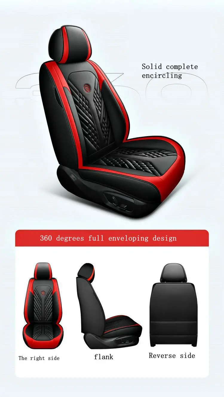 Luxury Pvc Leather Custom Car Seat Covers Full Set Seat Covers Unique