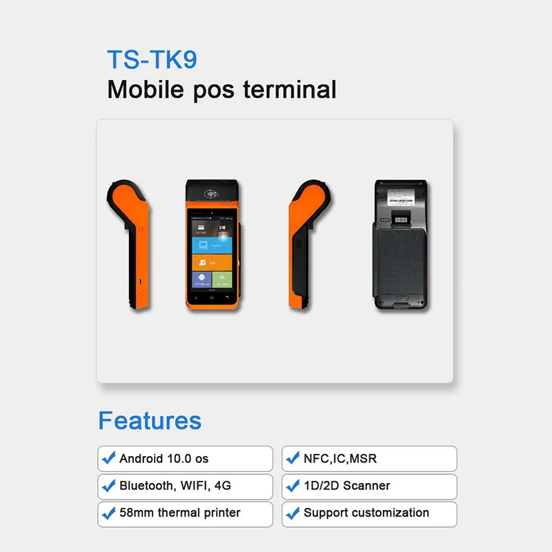 Mobile Payment Machine Portable Android Pos System 4g Nfc Handheld Pos Cheap Offline Verifone Mini Pos Terminal