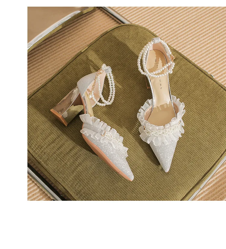 Chaussures à Talons Hauts APT 9 Style D'Orsay à Paillettes - Tailles 6 Et 8 US, Avec Bride Cheville