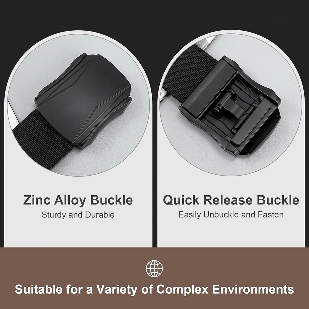 Wholesale Lightweight Stab-proof Men's Tactical Stretch Nylon Belt Pants Hiking Hunting Webbing Belt