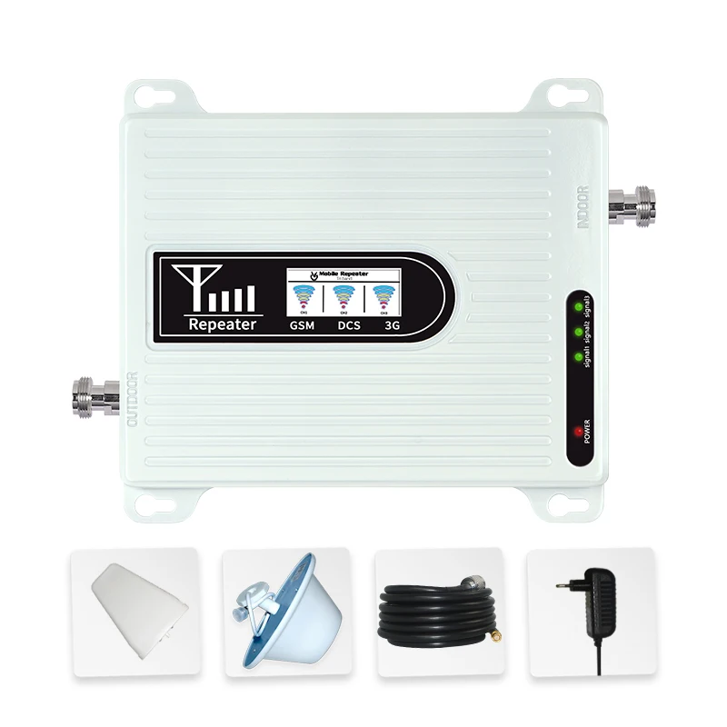 repeater 4g gsm booster tri band signal booster 3g 4g cell phone signal boost mobile signal repeater